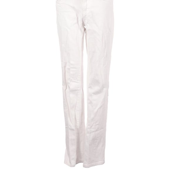 J Brand Jeans White Straight Leg Mid Rise Waist Sz 27 #456 - Picture 2 of 4